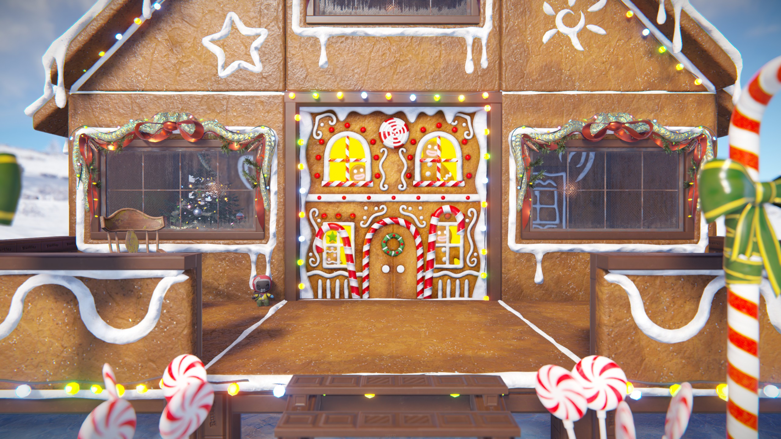 Gingerbread House Garage Door