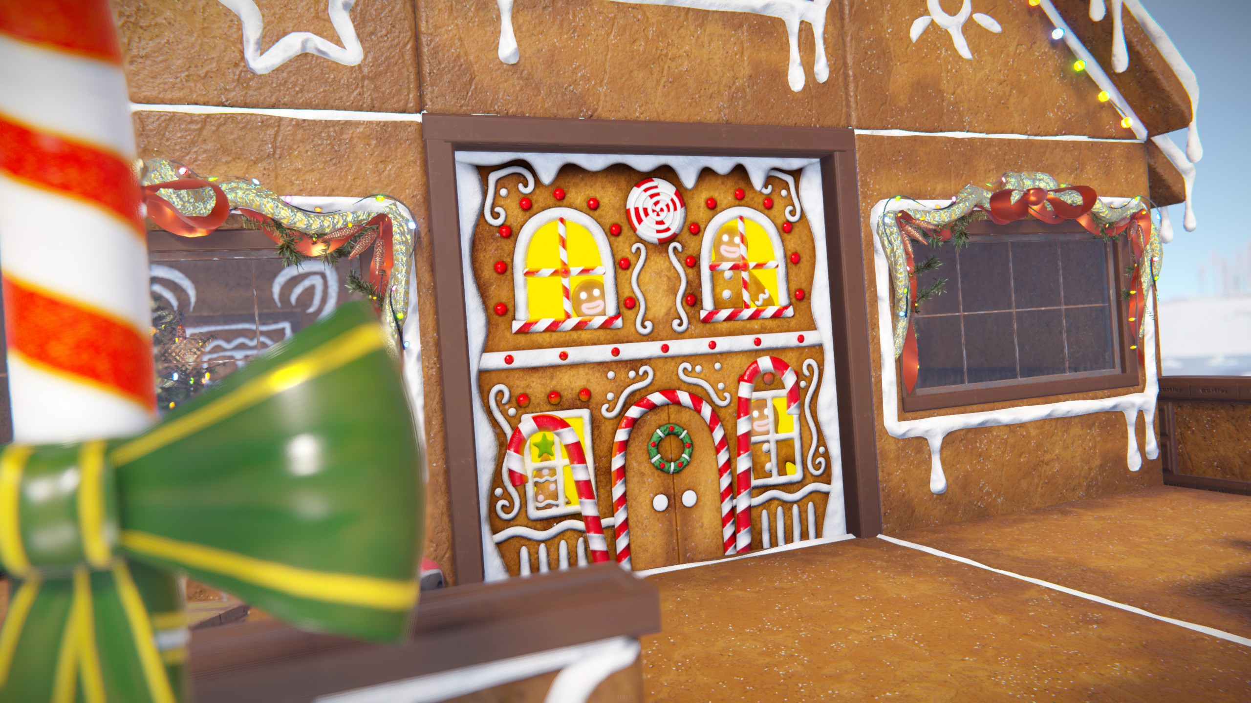 Gingerbread House Garage Door