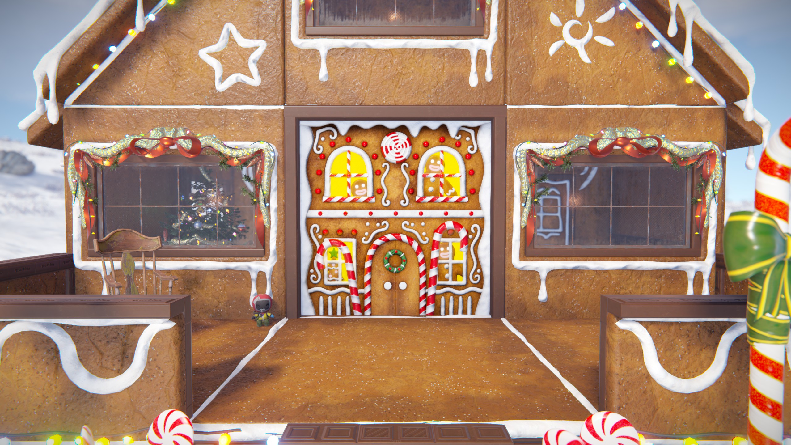 Gingerbread House Garage Door