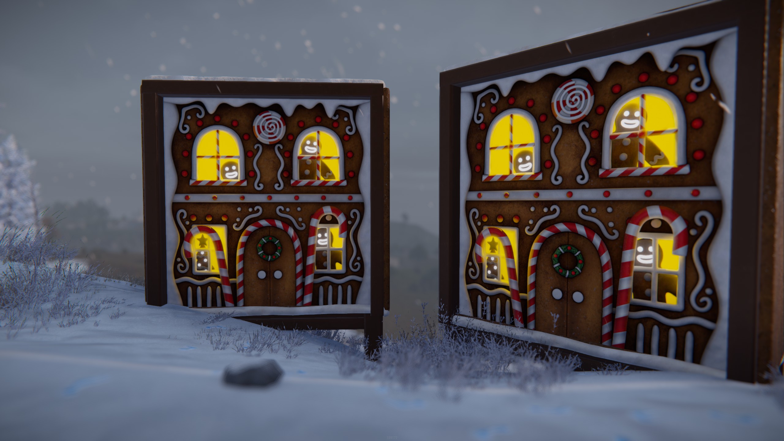 Gingerbread House Garage Door