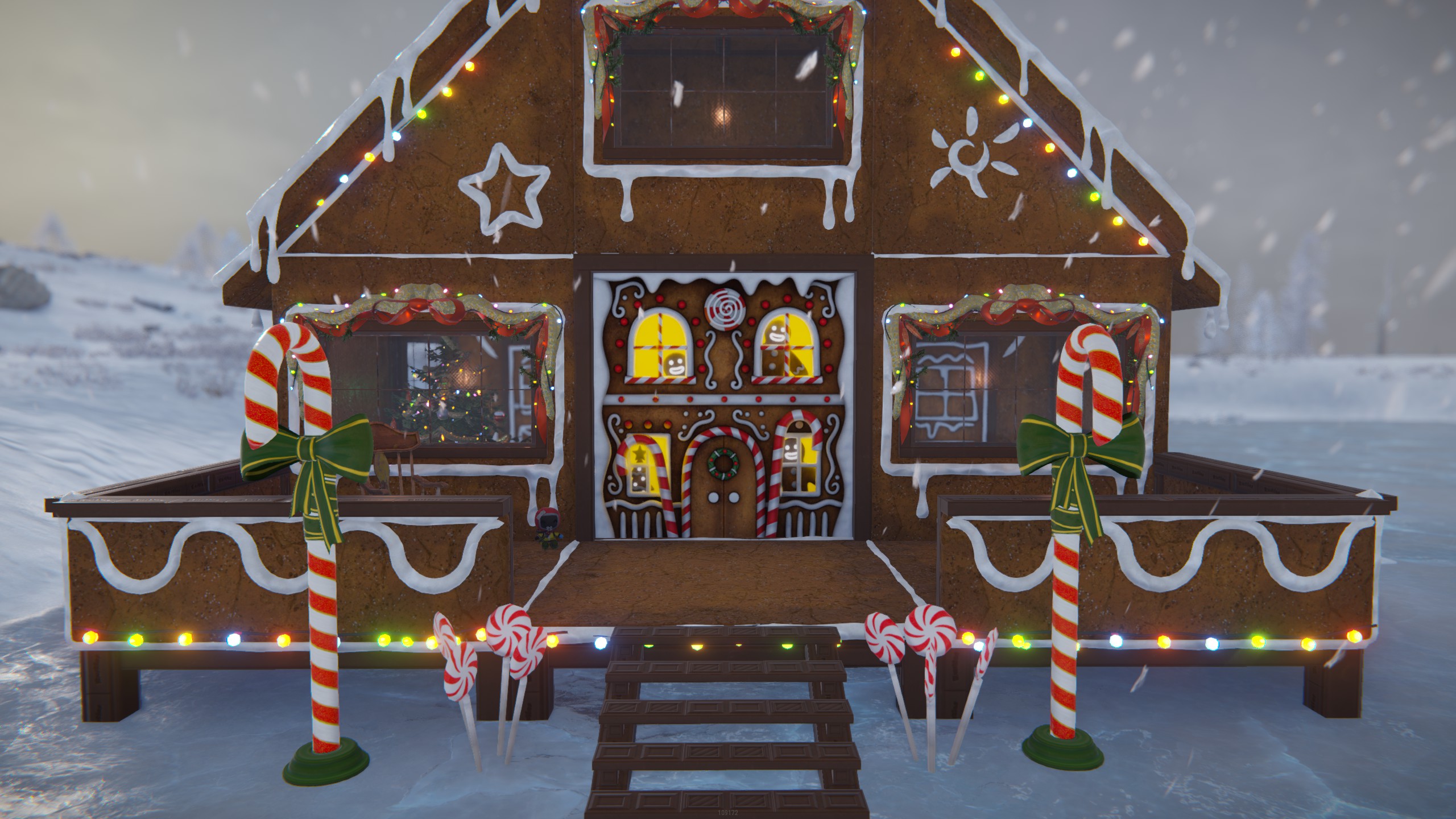 Gingerbread House Garage Door