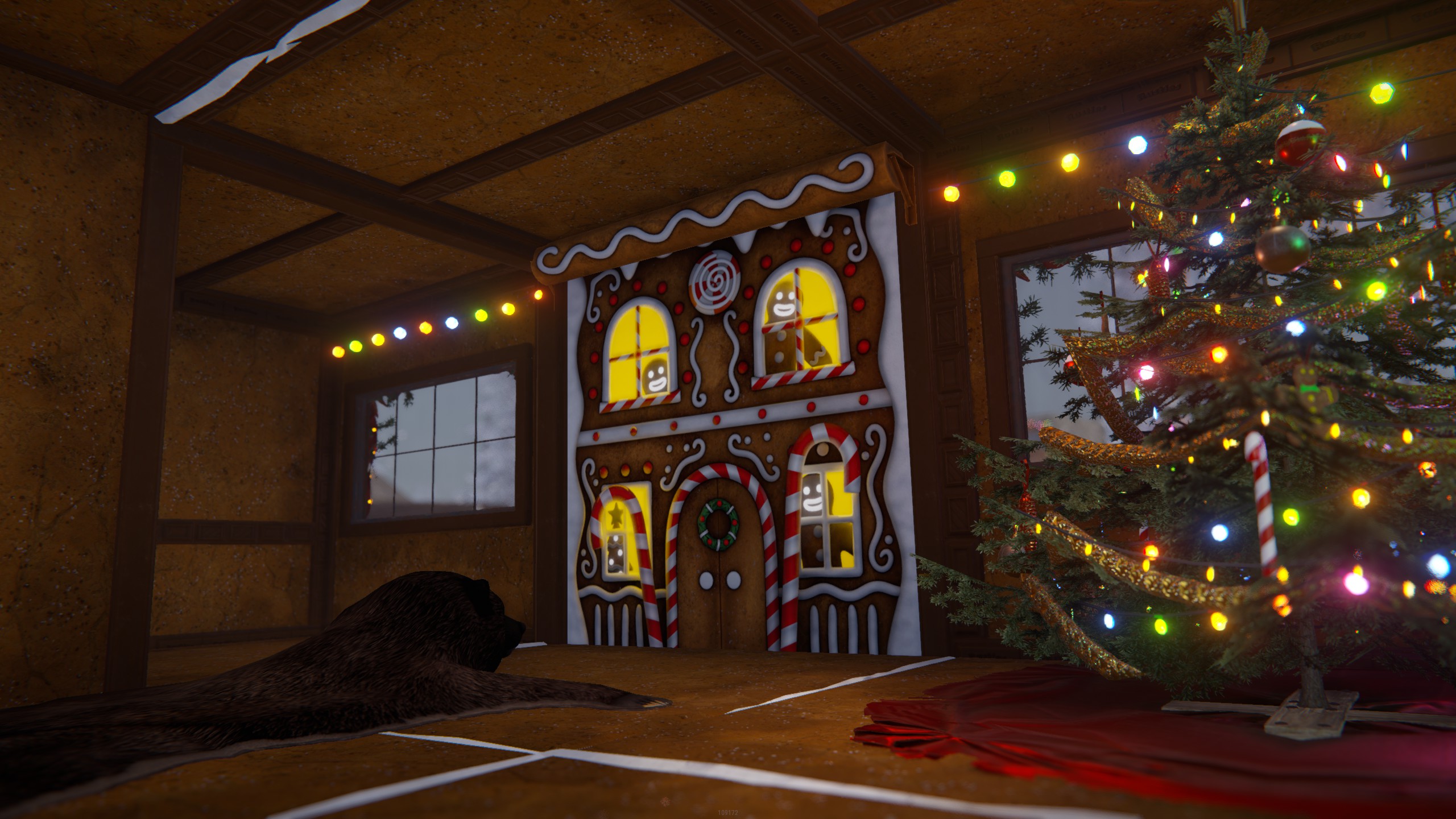 Gingerbread House Garage Door