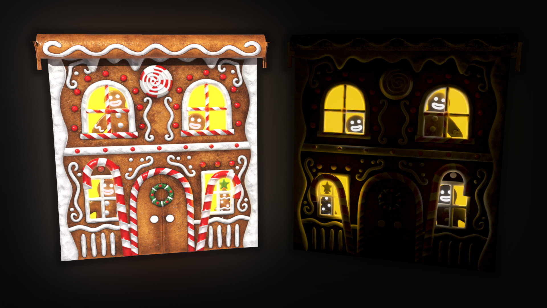 Gingerbread House Garage Door