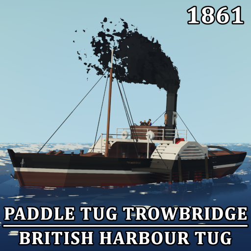 Paddle tug Trowbridge 1861 | British Harbour Paddle Tug