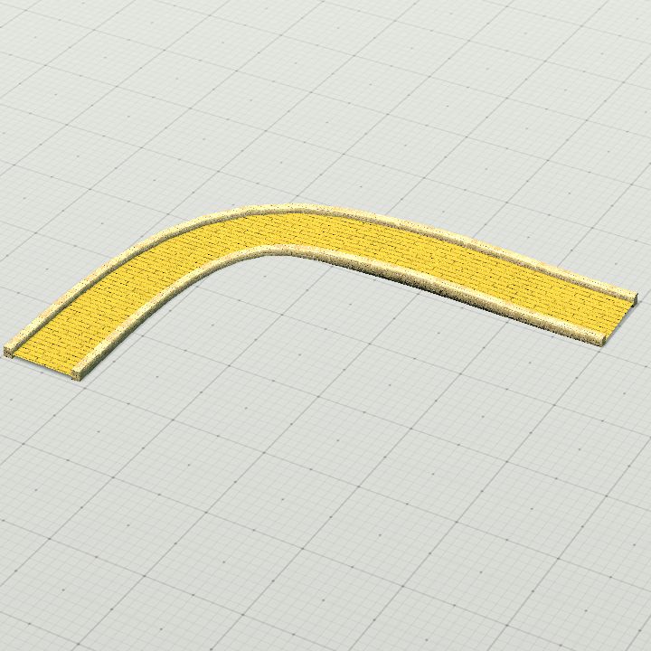 YBR Curved Right Path