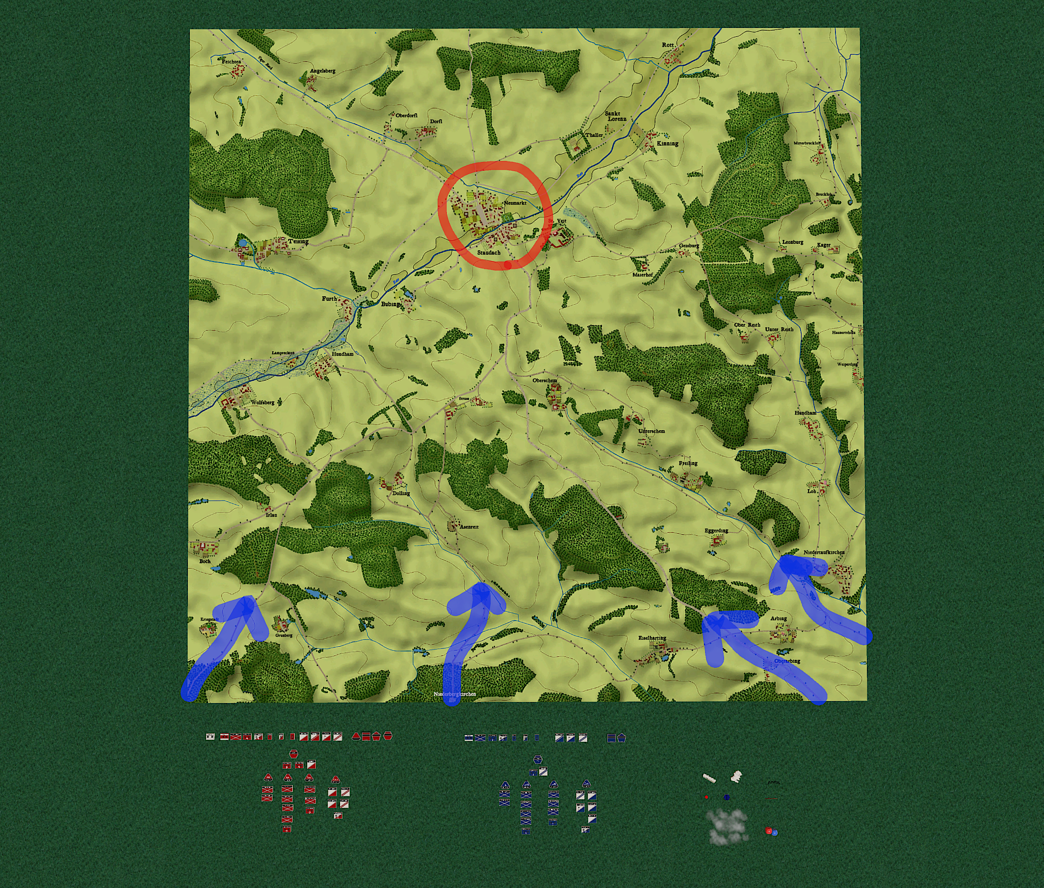 Red v Blue Player Map