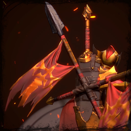 Obsidian Red War Banners