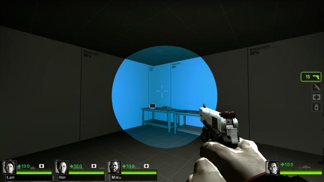 Blue flashlight