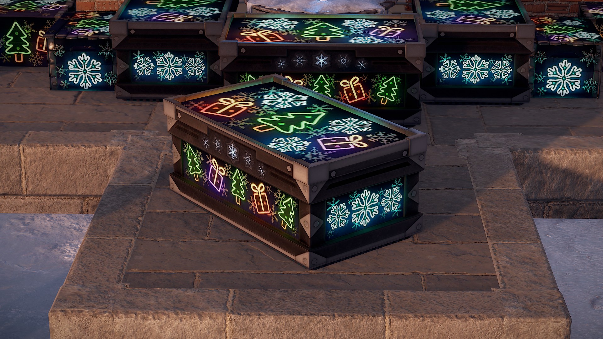 Neon Christmas Large Box