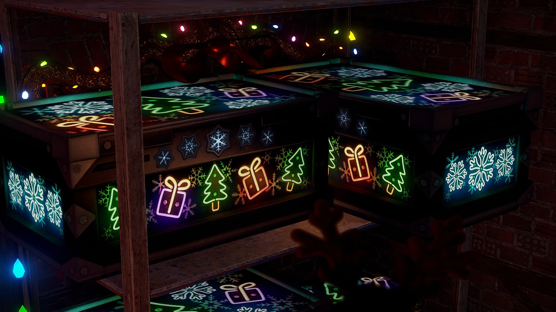 Neon Christmas Large Box