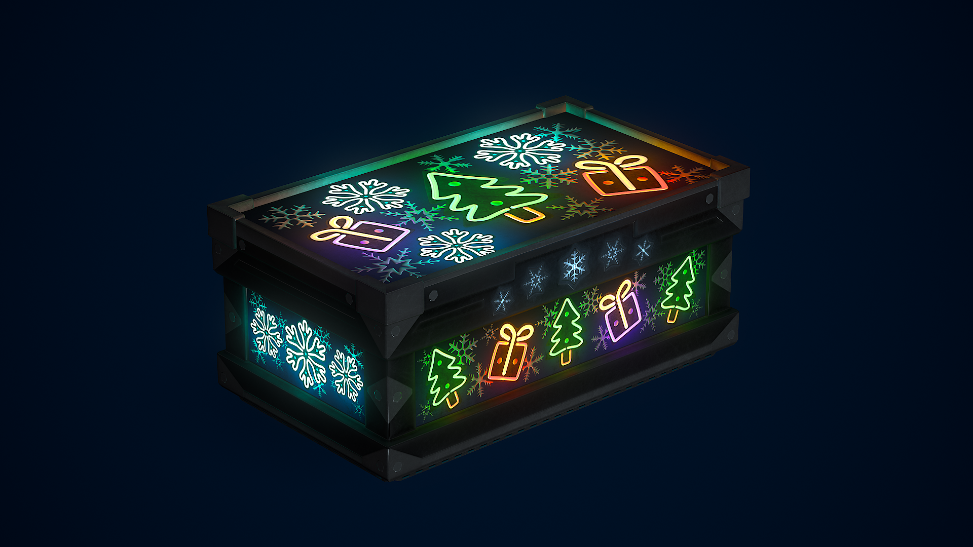 Neon Christmas Large Box