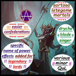 (Quality of Life) name of power for legendary Delf  &  minor various QoL edits