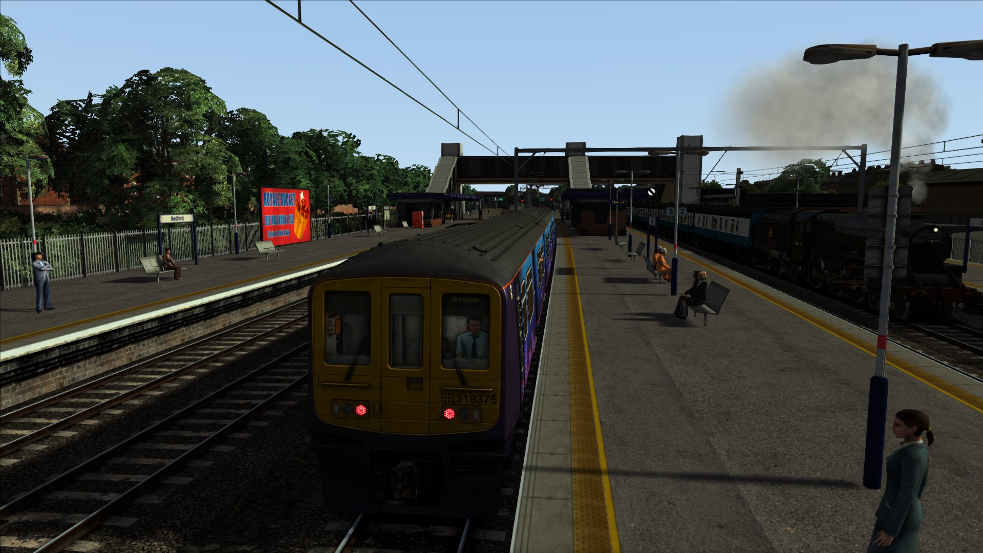 First Capital Connect 77487 Class 319 Stopping Passenger Bedford to St Pancras (Thameslink)