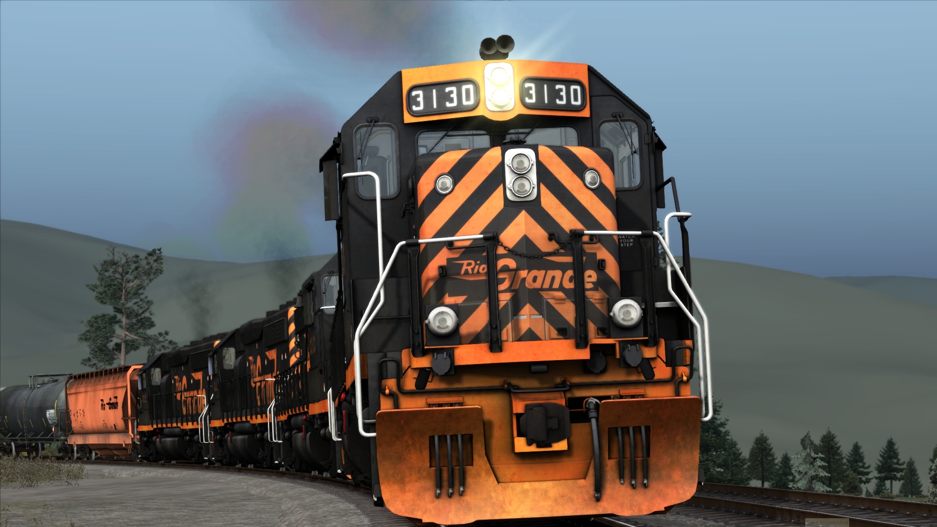 D&RGW GP40's + Oil Tankers To Skyline Mine (Pleasant Valley Spur)  [GWD279]