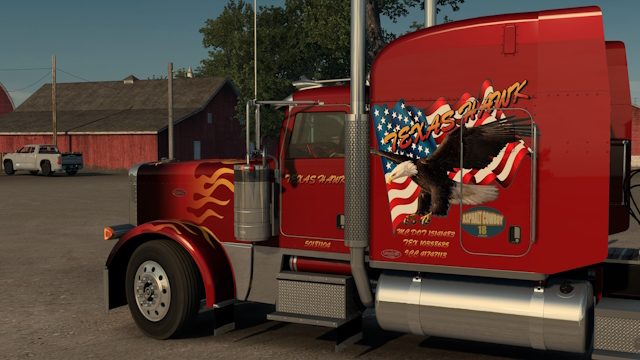 Asphalt Cowboy Skin pack for Rollin389, SCS 389,W900,Box/Reefer,Fuel Tanker