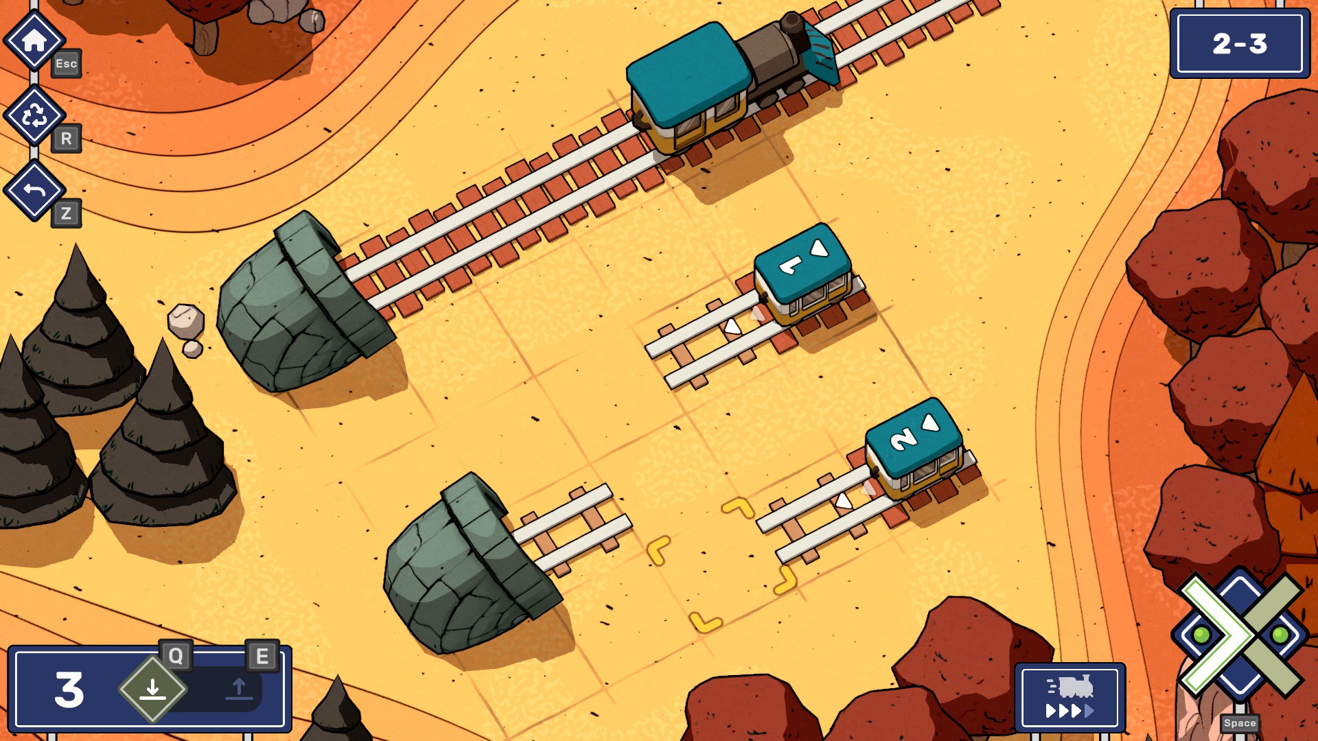 Screenshot of Railbound