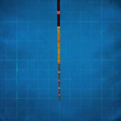 Vertical cubometers in biome colors. H50