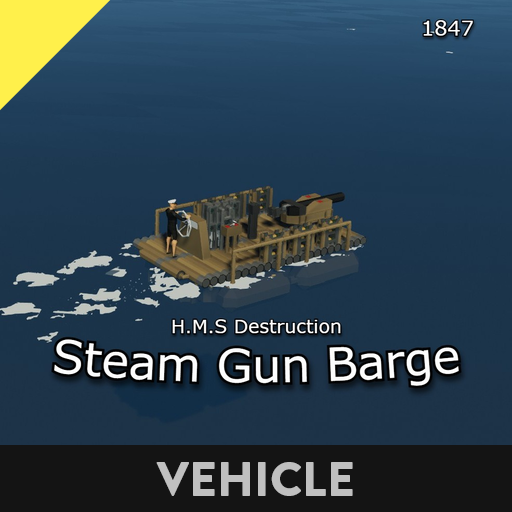 Steam gun barge "H.M.S Destruction"