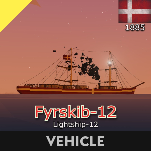 Danish Lightship "S.S Thors rev. Fyrskib Nr12" 1885 [Sinkable]