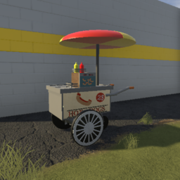 Hot-dog cart