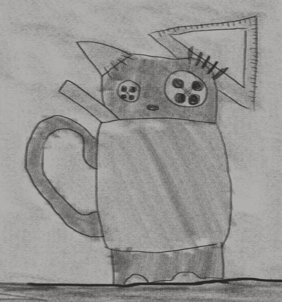 Cat in rocket mug