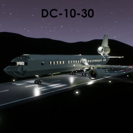 McDonnell Douglas DC-10-30 Passenger variant blank Livery