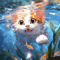 4K_水底_游泳小猫 preview