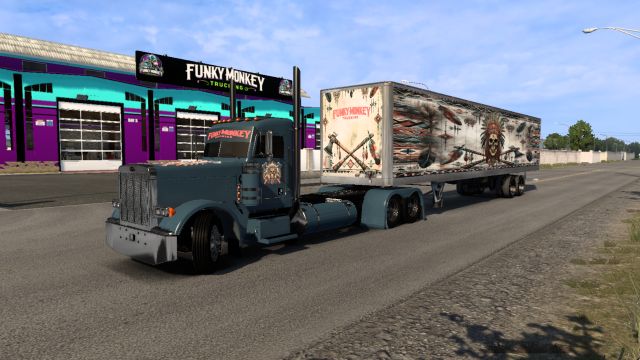 FMT Big Chief Skin pack for Featherlite trailer,Box Trailer, 379/389 viper2 Peterbuilt 72 ultra cab and Daycabs