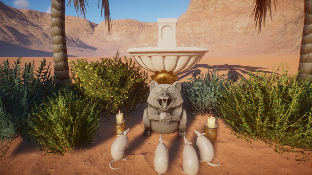 Sonoran Mission Garden Scene