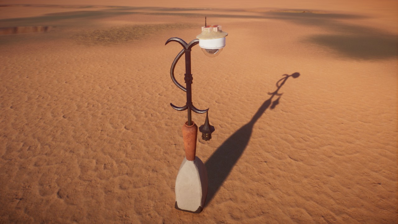 Sonoran Security Light Post