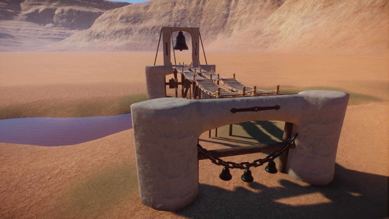 Mission-Style Bridge Climbing Structure