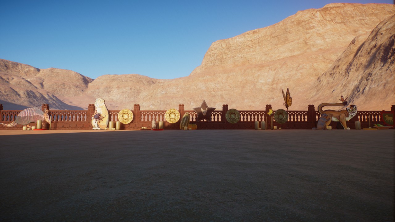 Central American Desert Fence Display