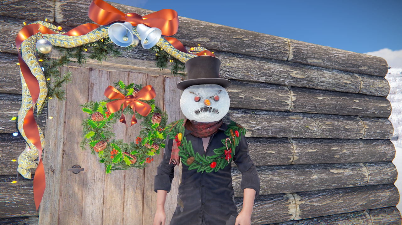 Christmas Wreath Poncho