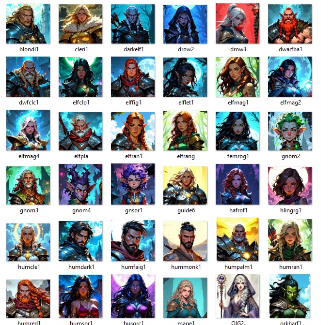 My Custom Character Portraits