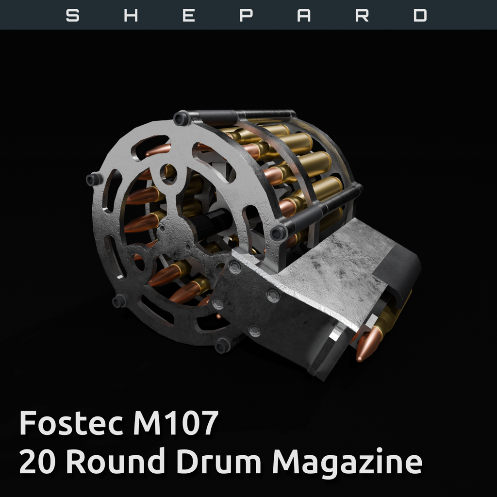 Fostech M107 20 Round Drum Magazine