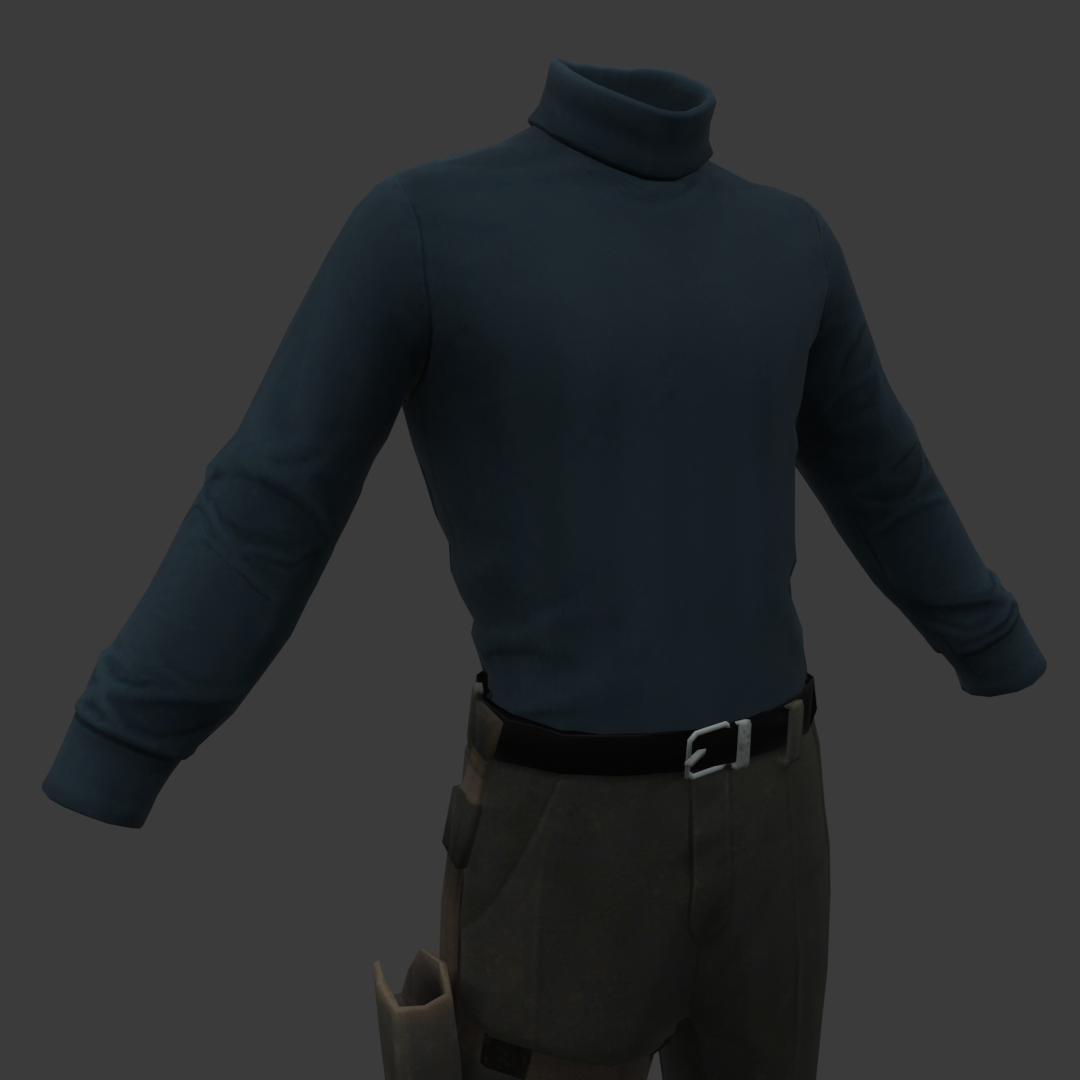 Louis - Turtleneck: Blue

