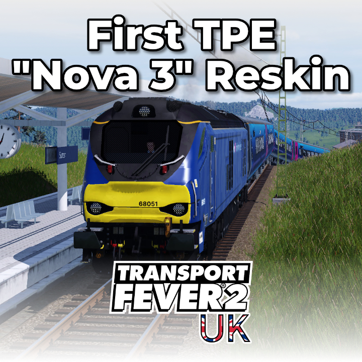 First TransPennine Express Class 68/Mark 5A Reskin