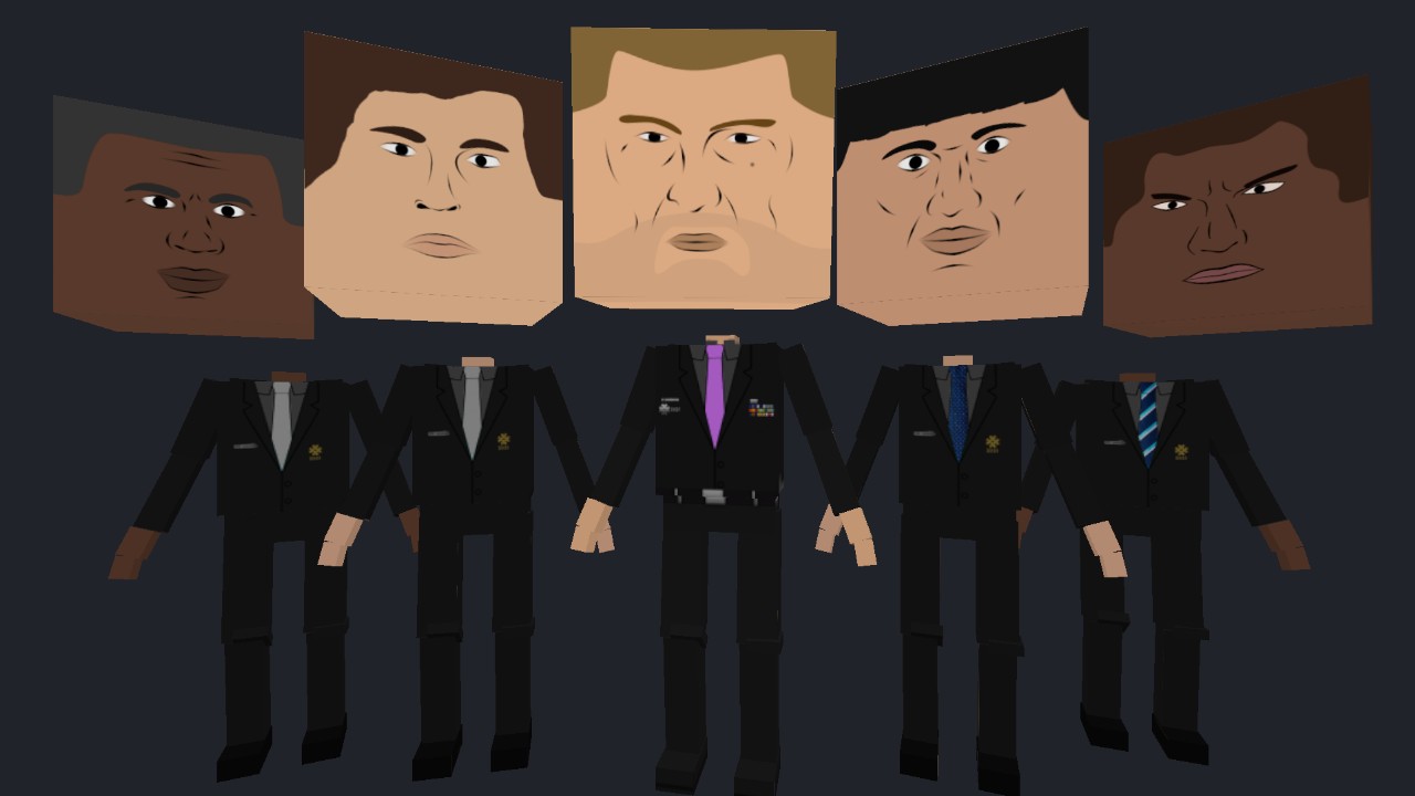 Famous Guy(with bodyguards)