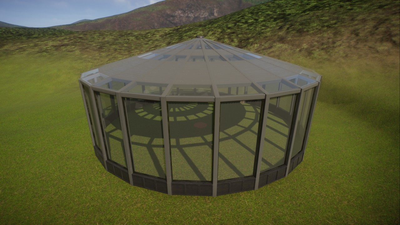 Round aviary shell