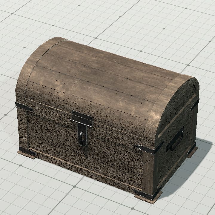 medieval wooden chest