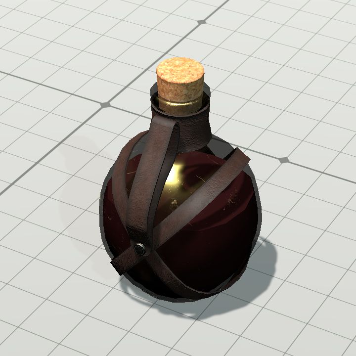 flask with potion
