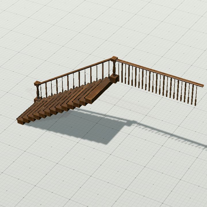 wooden stairs