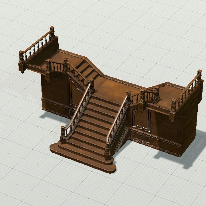 wooden stairs