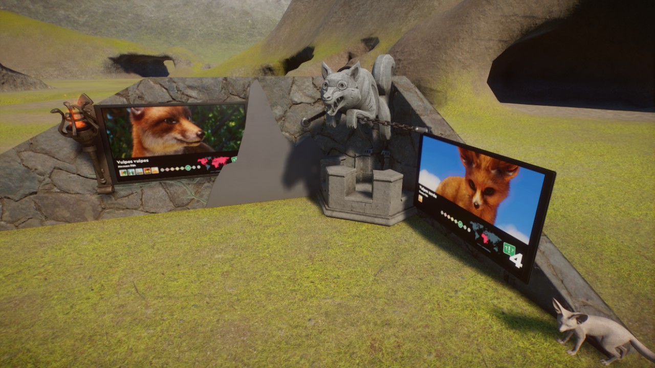 Night Zoo: Fox Corner Habitat Sign