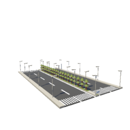 Europäische Straße 4-spurig