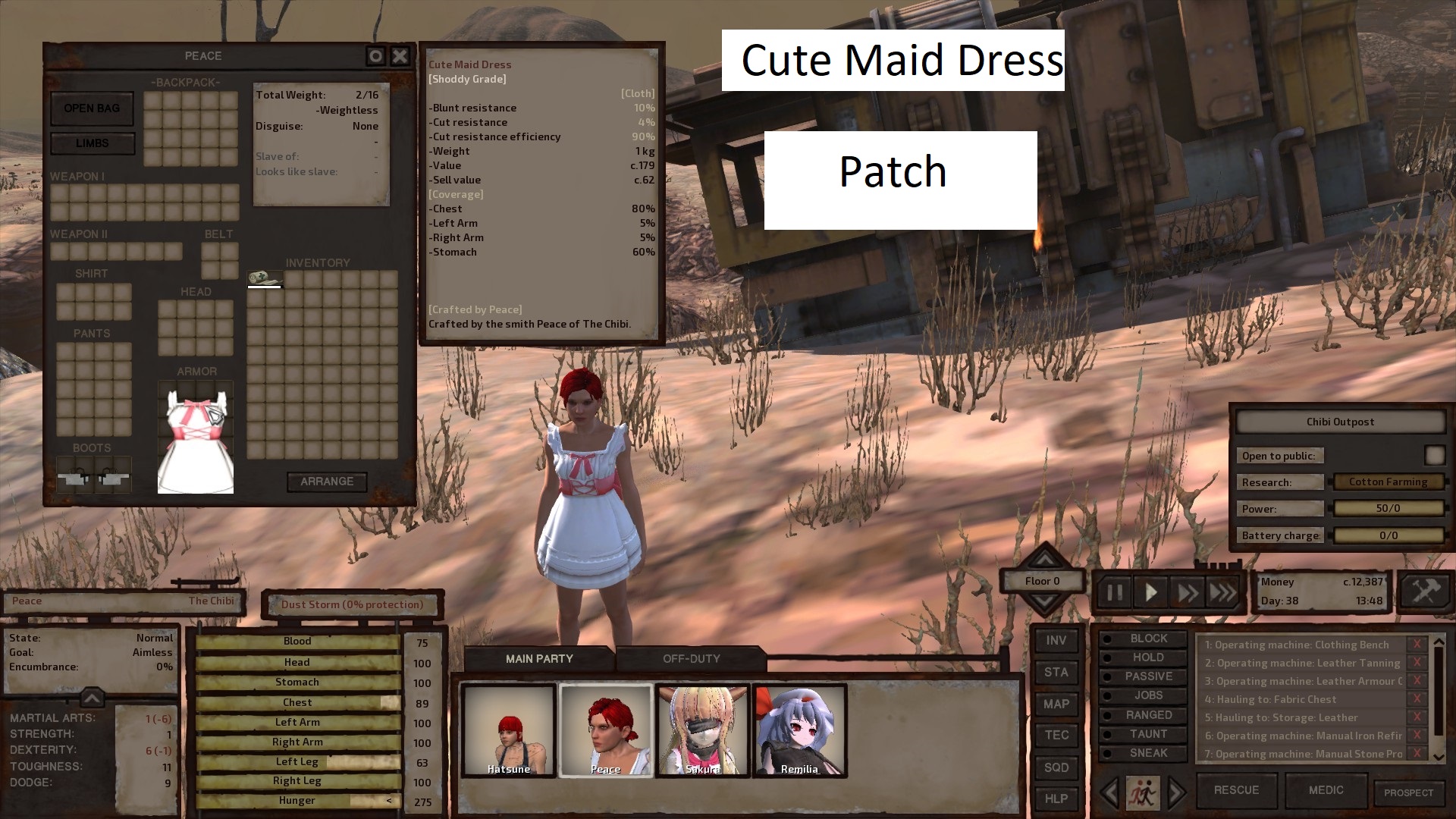 Cute Maid Dress Patch