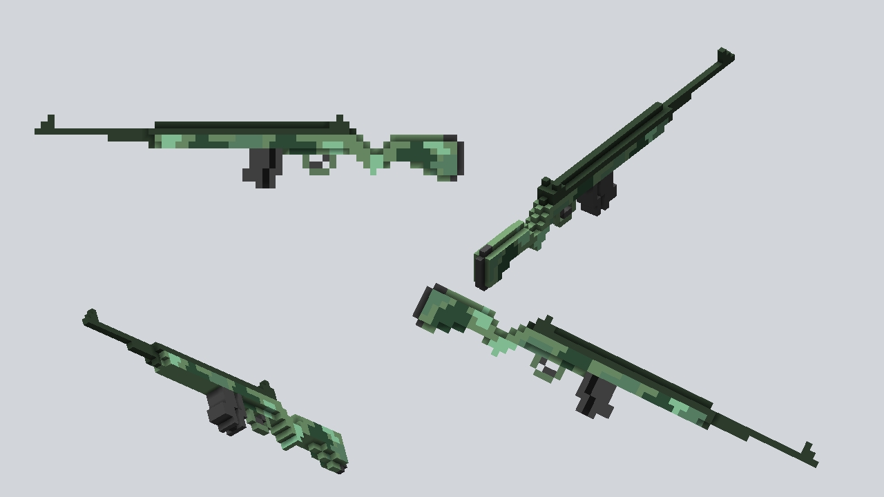 Forest-Camo rifle