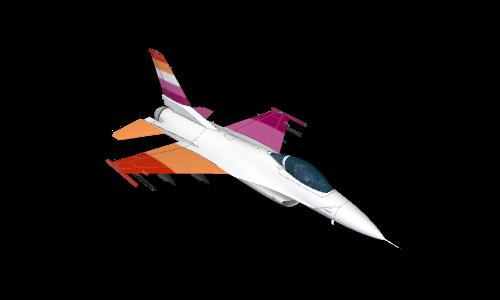 F-16 Lesbian Flag