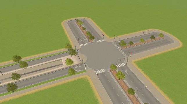 Undergrounded lane Intersection