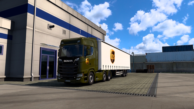 Ups Truck and Trailer Skin